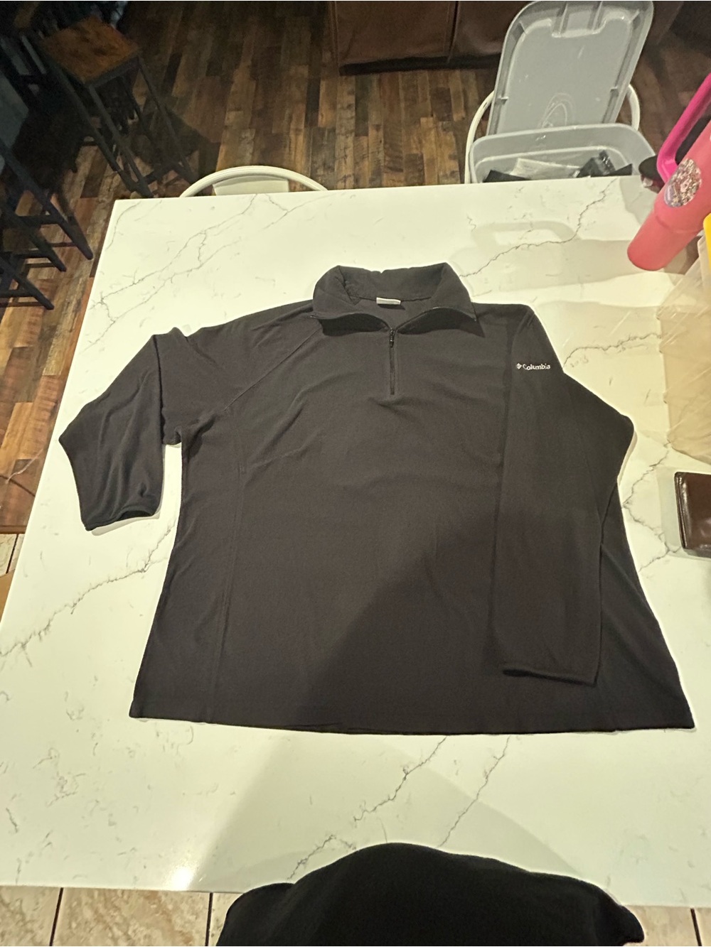 Columbia Men’s Black Half-Zip Fleece Pullover
